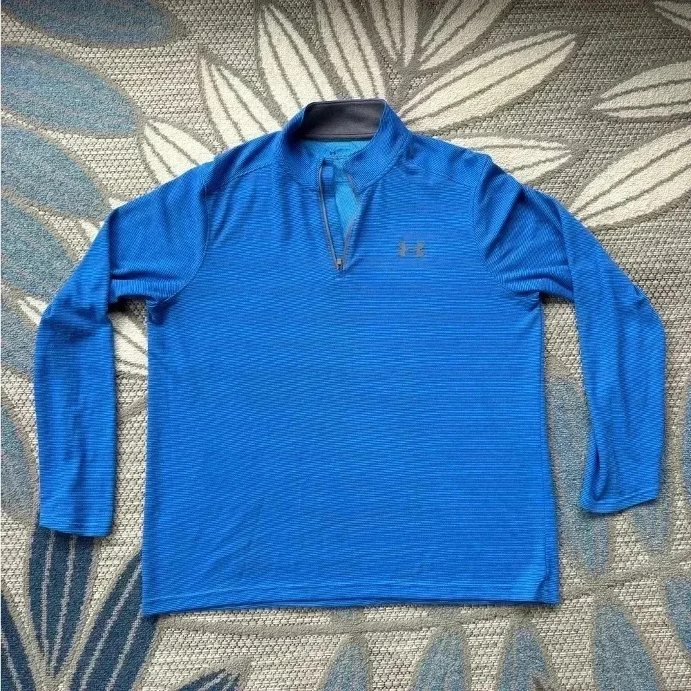 Under Armour Men’s Loose Fit Coldgear Quarter Zip Long Sleeve Pullover Sz Large‎